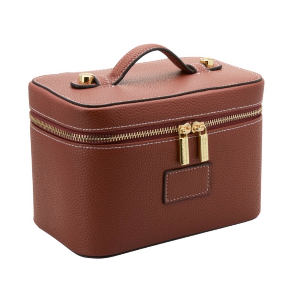 Etoile Mini Vanity Case in Ginger Leather New with tags